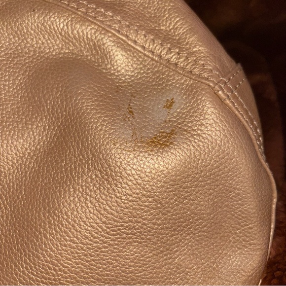 Wilson’s Leather Y2K Metallic Gold Hobo Shoulder Bag Purse - Picture 14 of 16